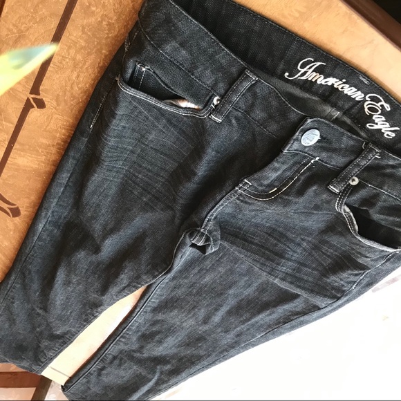 NFS - American Eagle Black Jeans, size 4 reg🖤Like New! - Picture 7 of 8